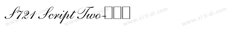 S721 Script Two字体转换 S721 Script Two字体转换